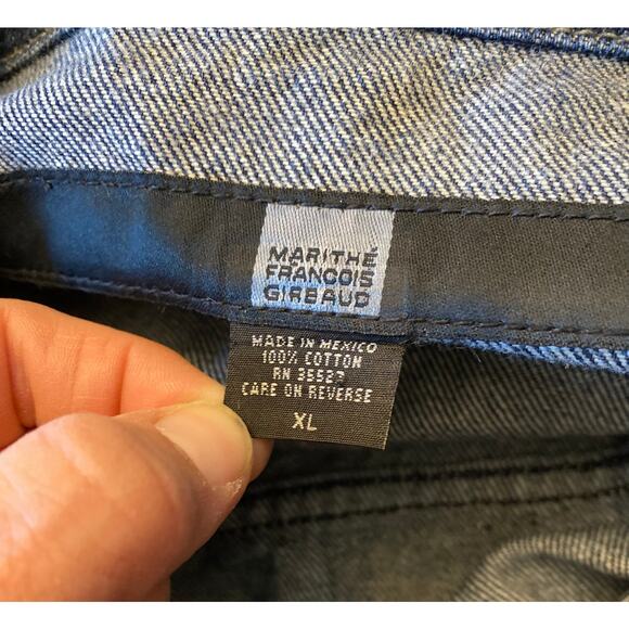 Vintage 00s Marithe Francois Girbaud Denim Trucker Jacket Men's XL Rap Hip Hop - Picture 7 of 7